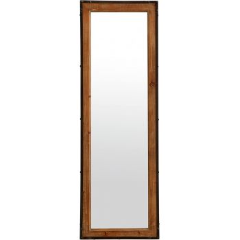 Beauty Salon Wood and Iron Hanging Wall Mirror